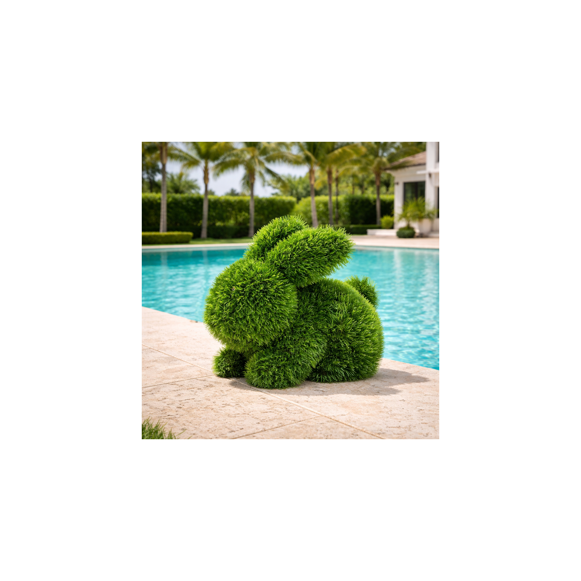 Giulia Grillo Coniglio  In erba sintetica   UVR H 65 cm