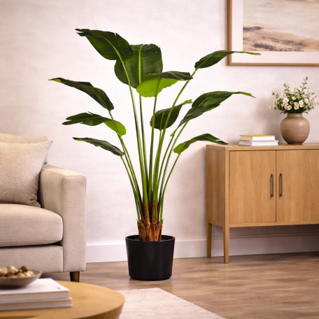 Palma del Viaggiatore Deluxe Artificiale Verde 10 Foglie 210cm