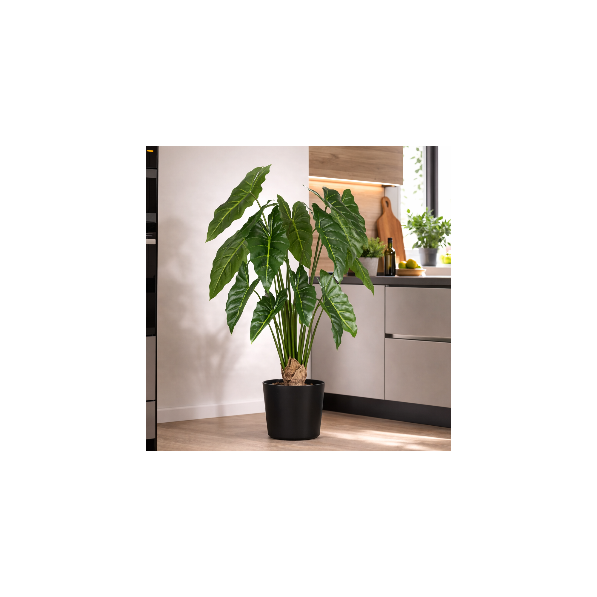  Pianta Grand Syngonium artificiale verde 100cm