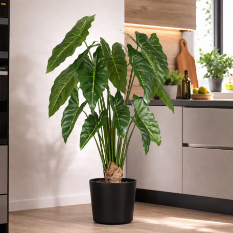 Pianta Grand Syngonium artificiale verde 100cm