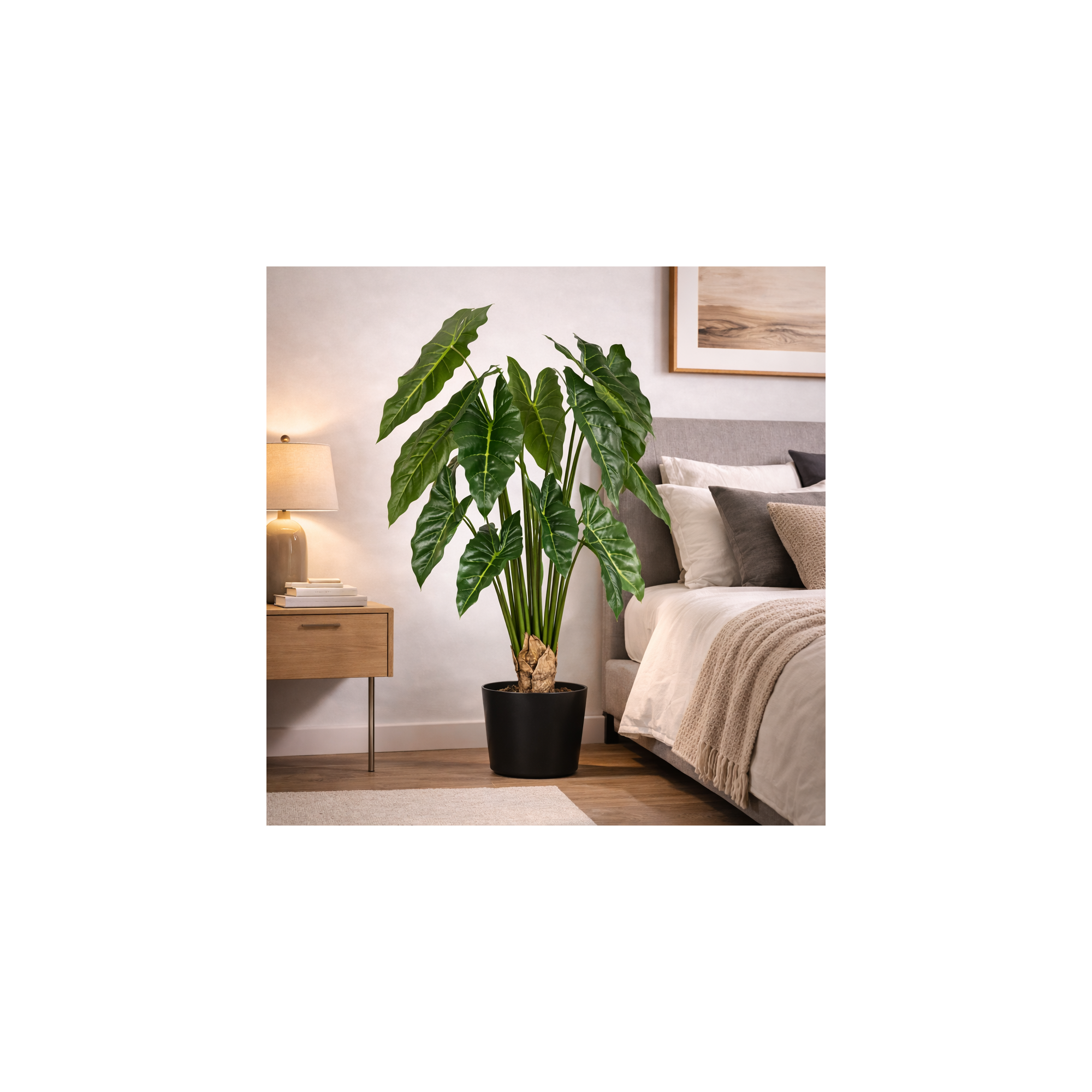  Pianta Grand Syngonium artificiale verde 100cm