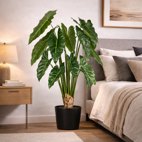 Pianta Grand Syngonium artificiale verde 100cm