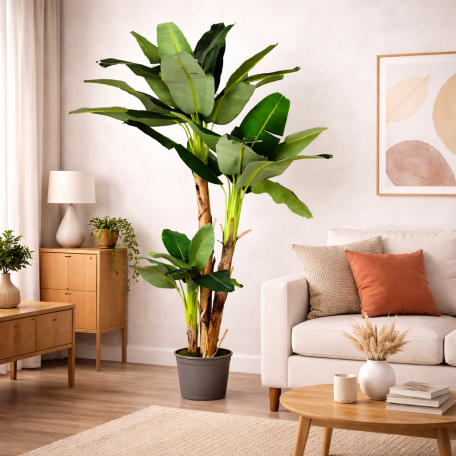 Banano Seminaturale Verde 3 Tronchi in corteccia di Banano 230 cm