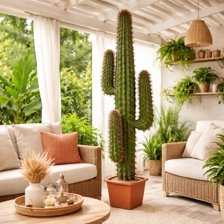 Cactus Mexico Artificiale  Verde h 140 cm