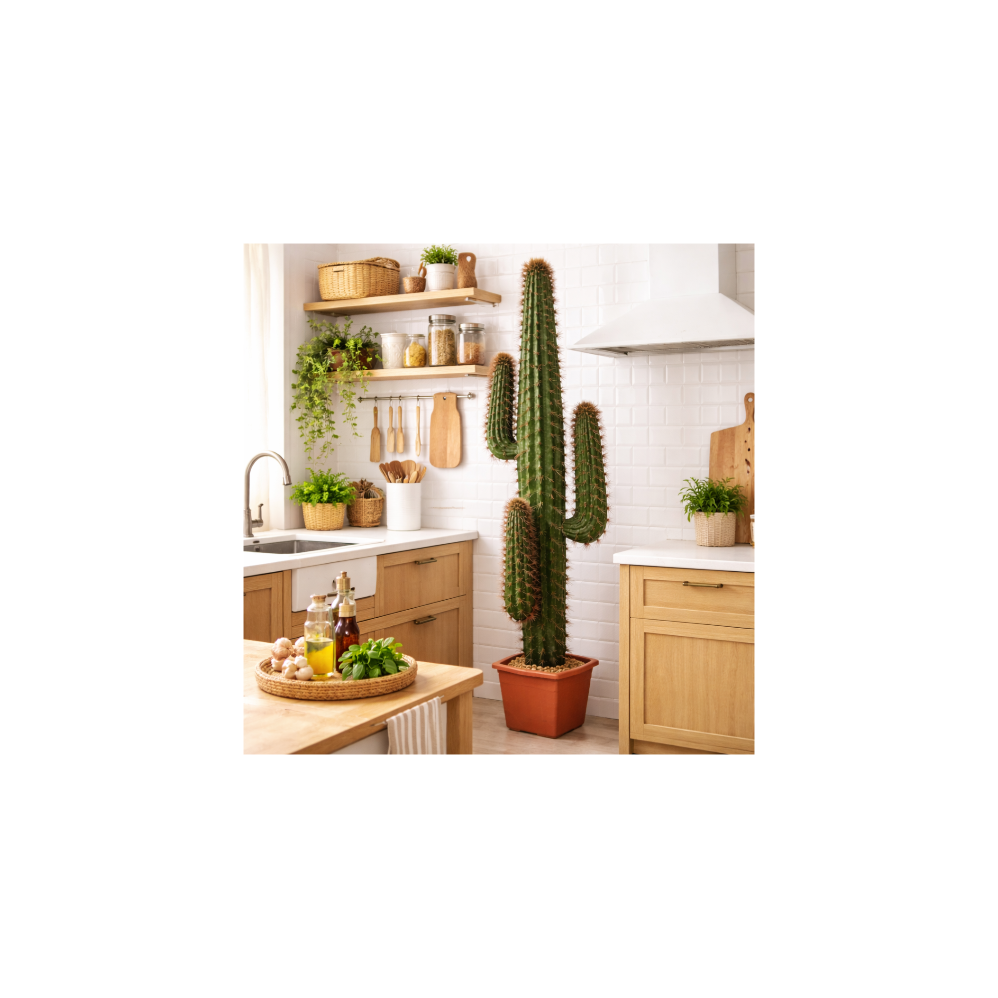 Giulia Grillo Cactus Mexico Artificiale  Verde h 140 cm