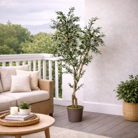 Olivo Seminaturale  Verde  Tronco Mansanisi   H 180cm