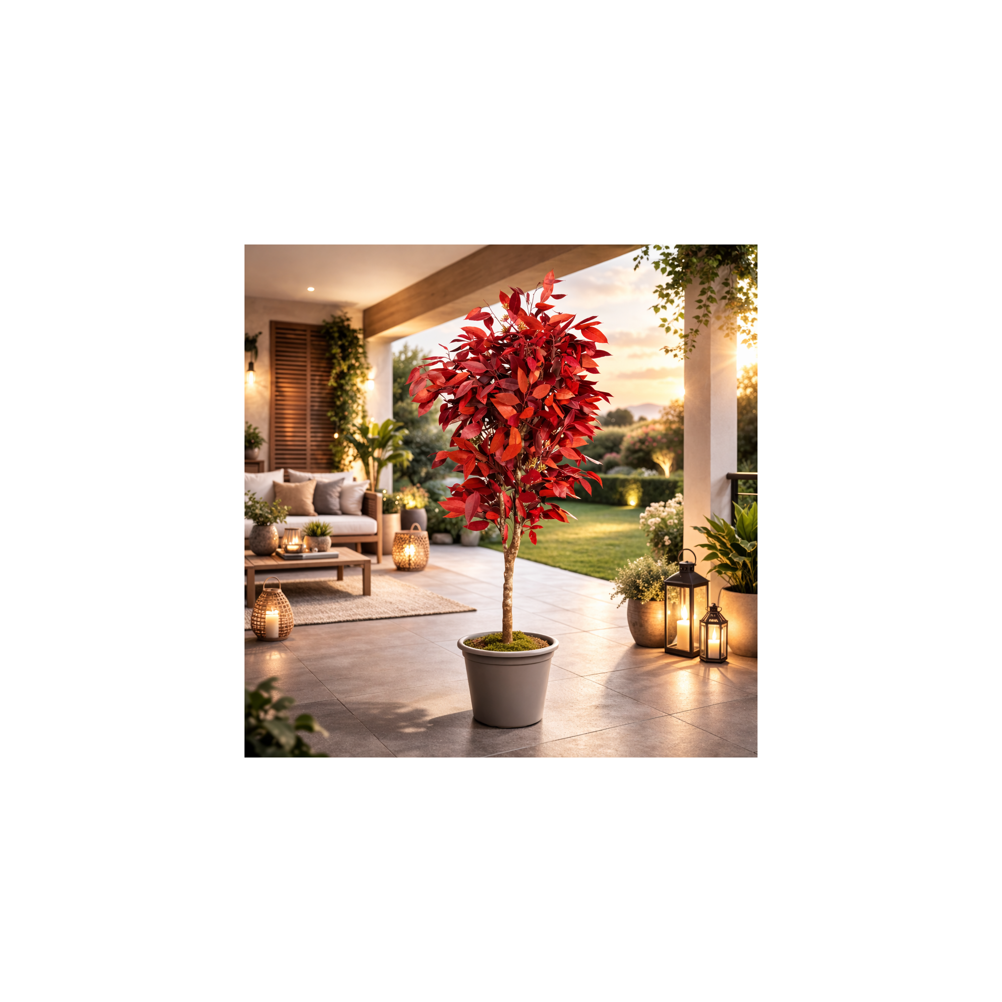 Giulia Grillo Eucalipto Robusta Stabilizzato  Rosso  Tronco Mansanisi h 120 cm