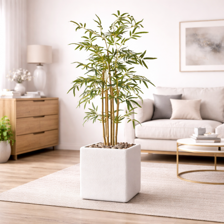 Bamboo Seminaturale  Verde  Canne Naturali 120 cm