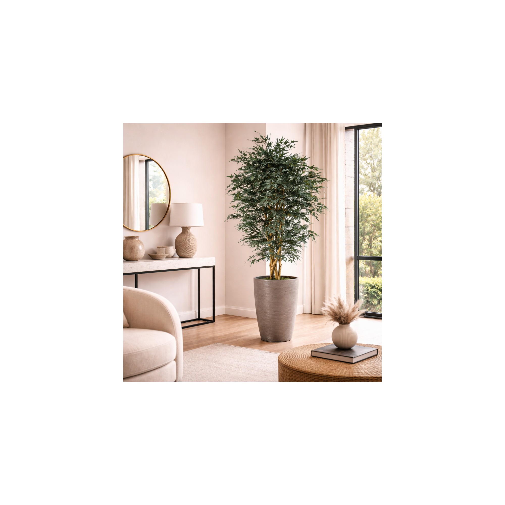  Acero Seminaturale  Mini Foglie Verdi  Tronco Japan H 125 CM