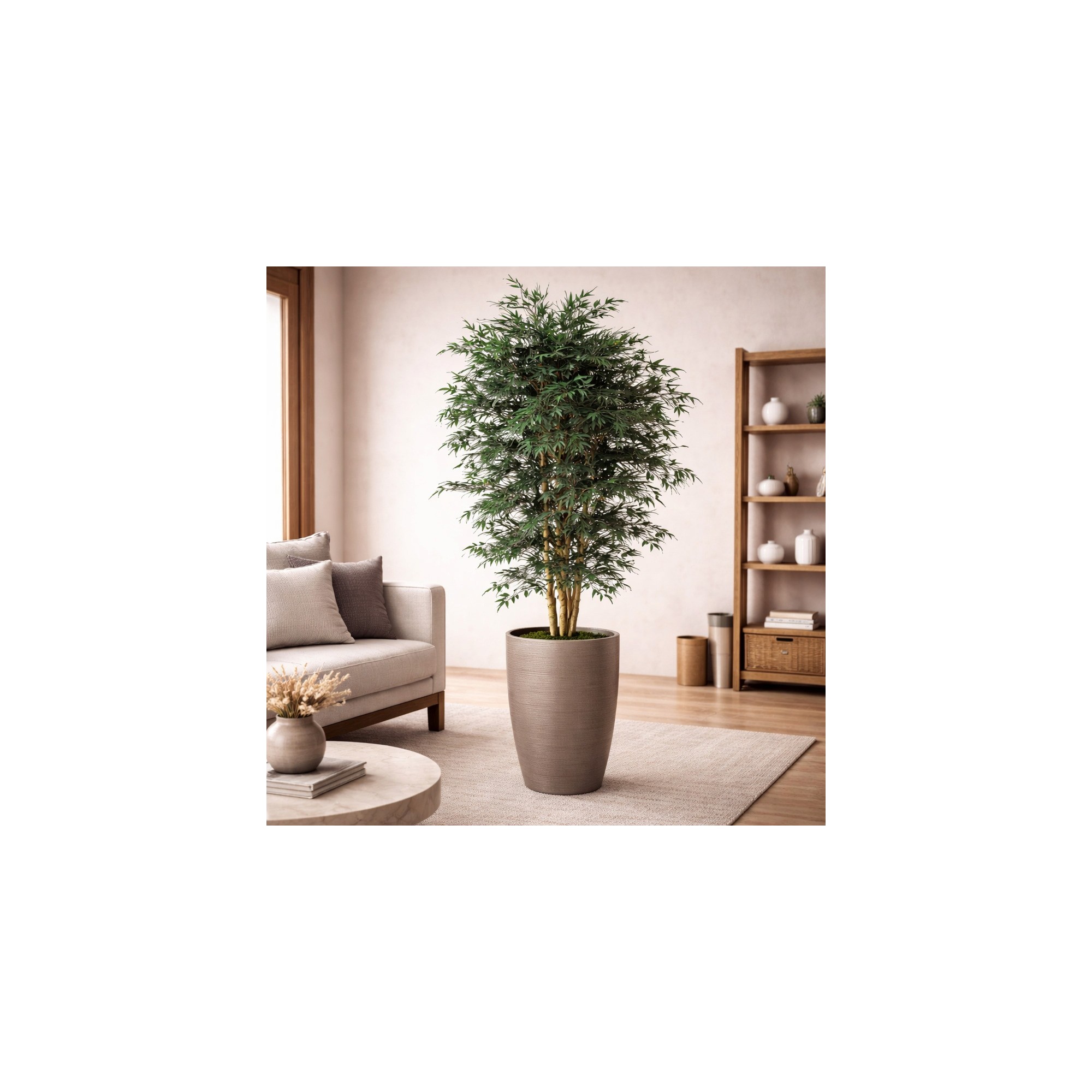  Acero Seminaturale  Mini Foglie Verdi  Tronco Japan H 125 CM