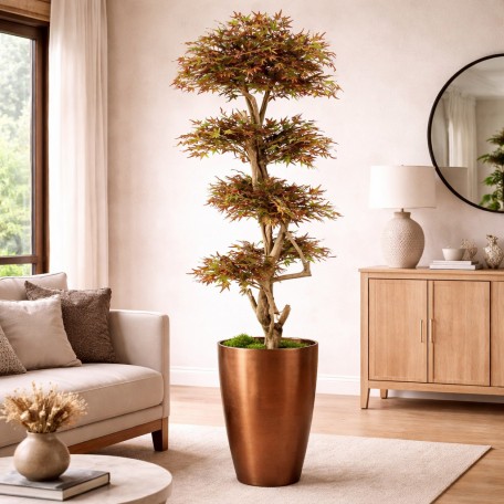 Acero Seminaturale  Mini Foglie Verdi Tronco Japan H 150 CM fr