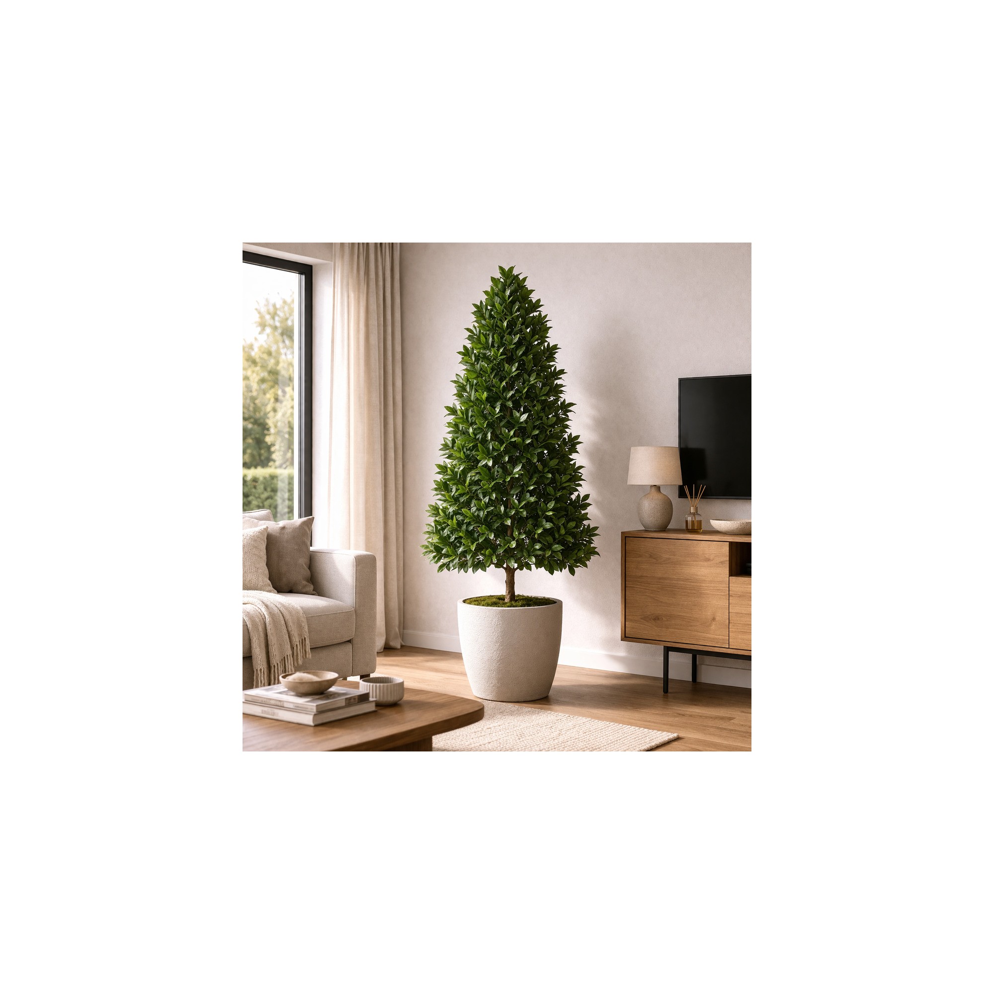  Alloro Seminaturale  Verde  Tower H 210 CM