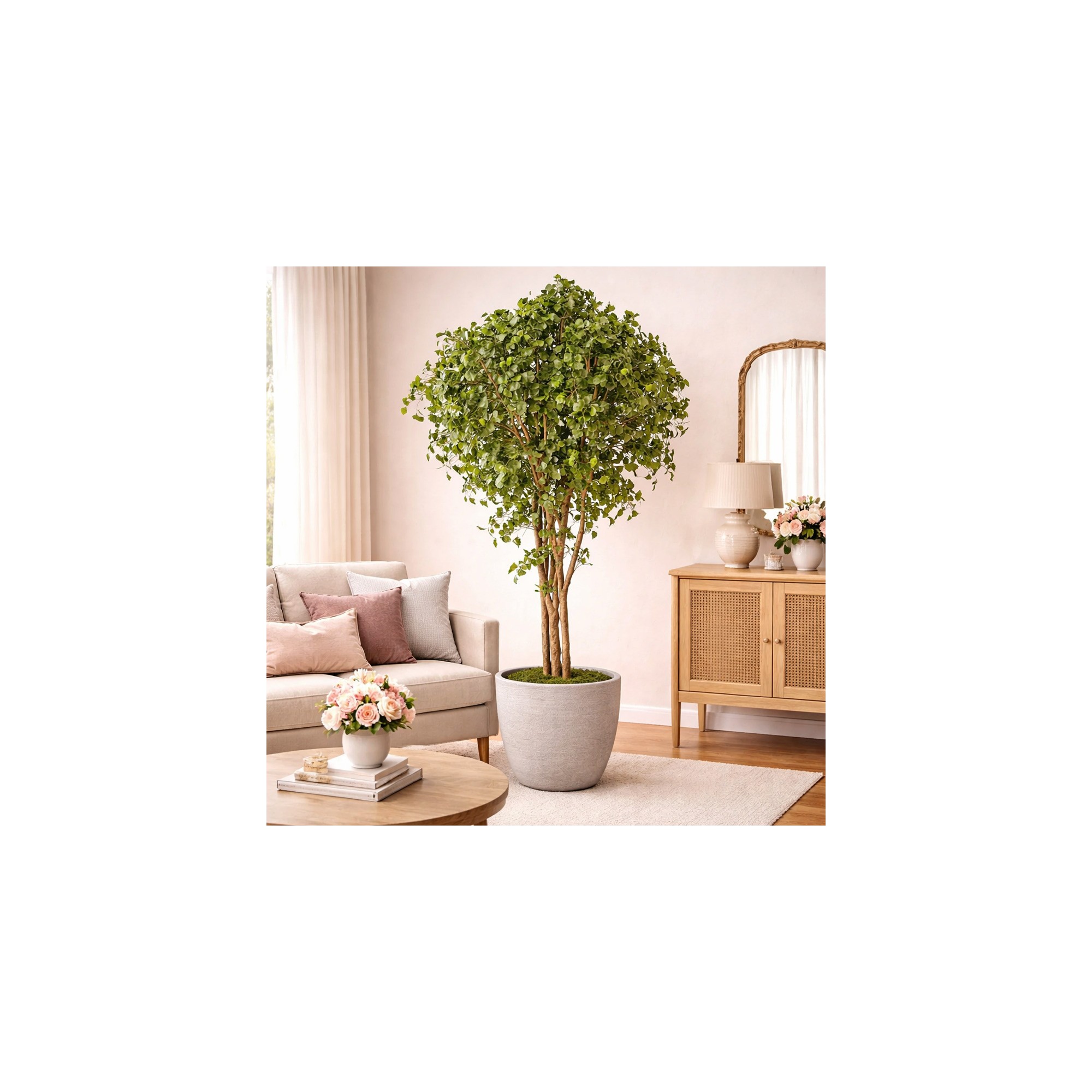  Ginkgo Biloba Seminaturale  Verde  Tronco Naturale  H 225 cm en