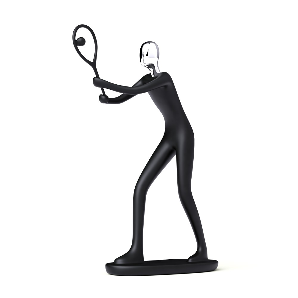 Giulia Grillo Design-Ornament Der Tennisspieler