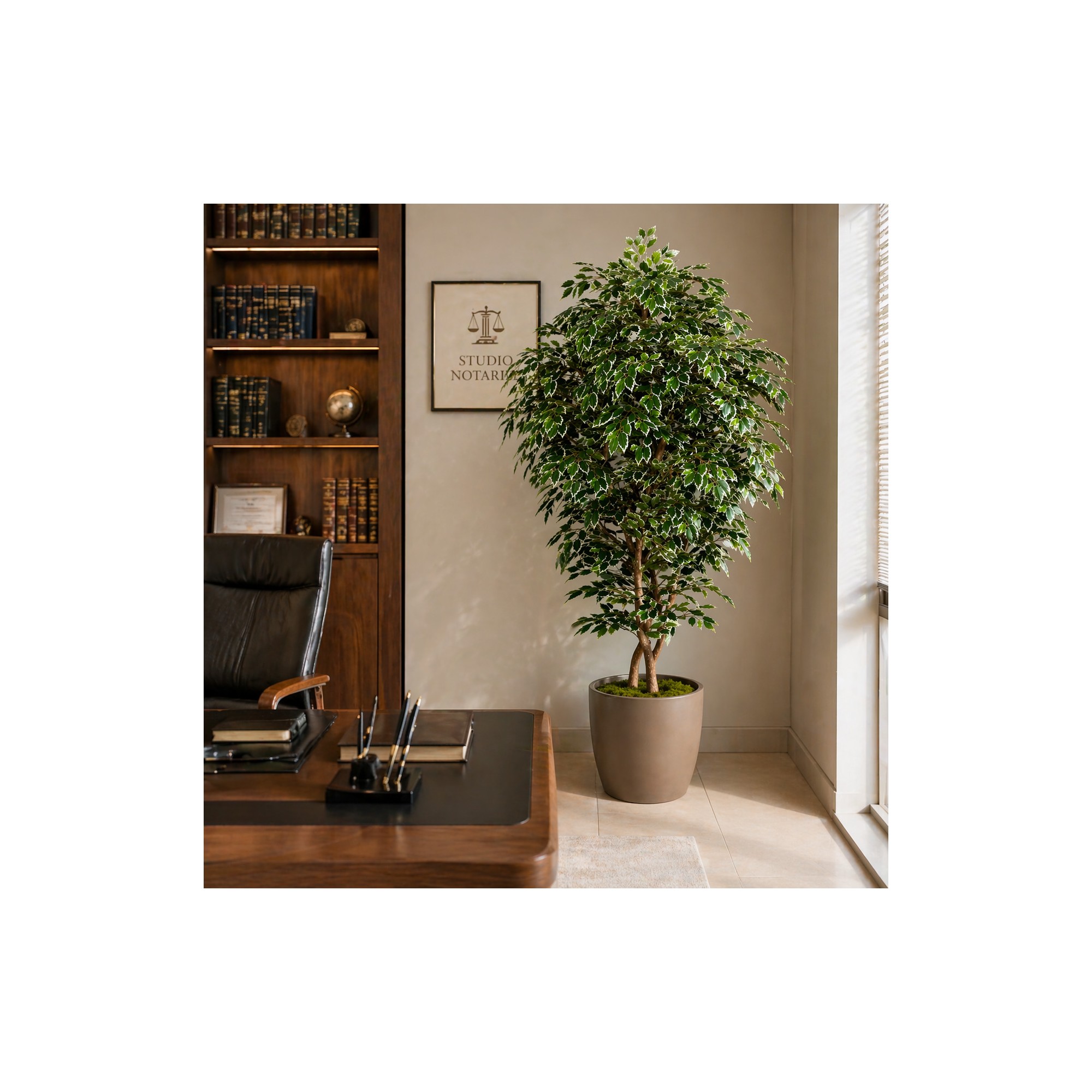  Ficus Luxe Seminaturale  Variegato  Tronco Bosco Giant H 225 cm