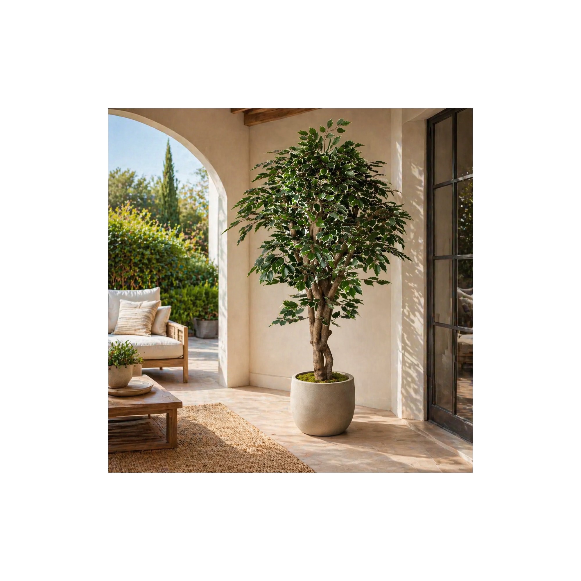 Ficus Luxe Seminaturale  Variegato  Tronco Mediterraneo H 200 cm