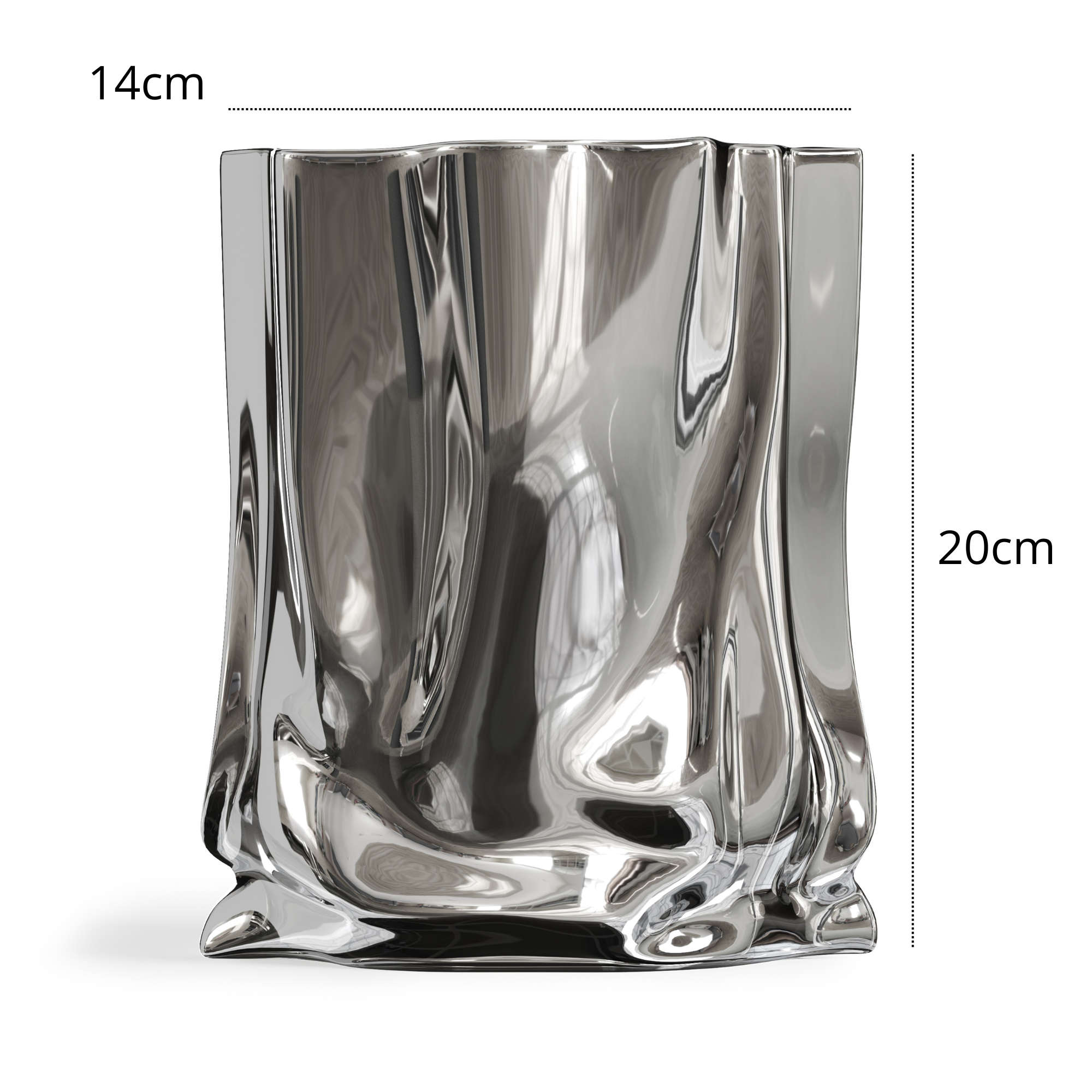 Giulia Grillo Design Vase Silberne Emotionen