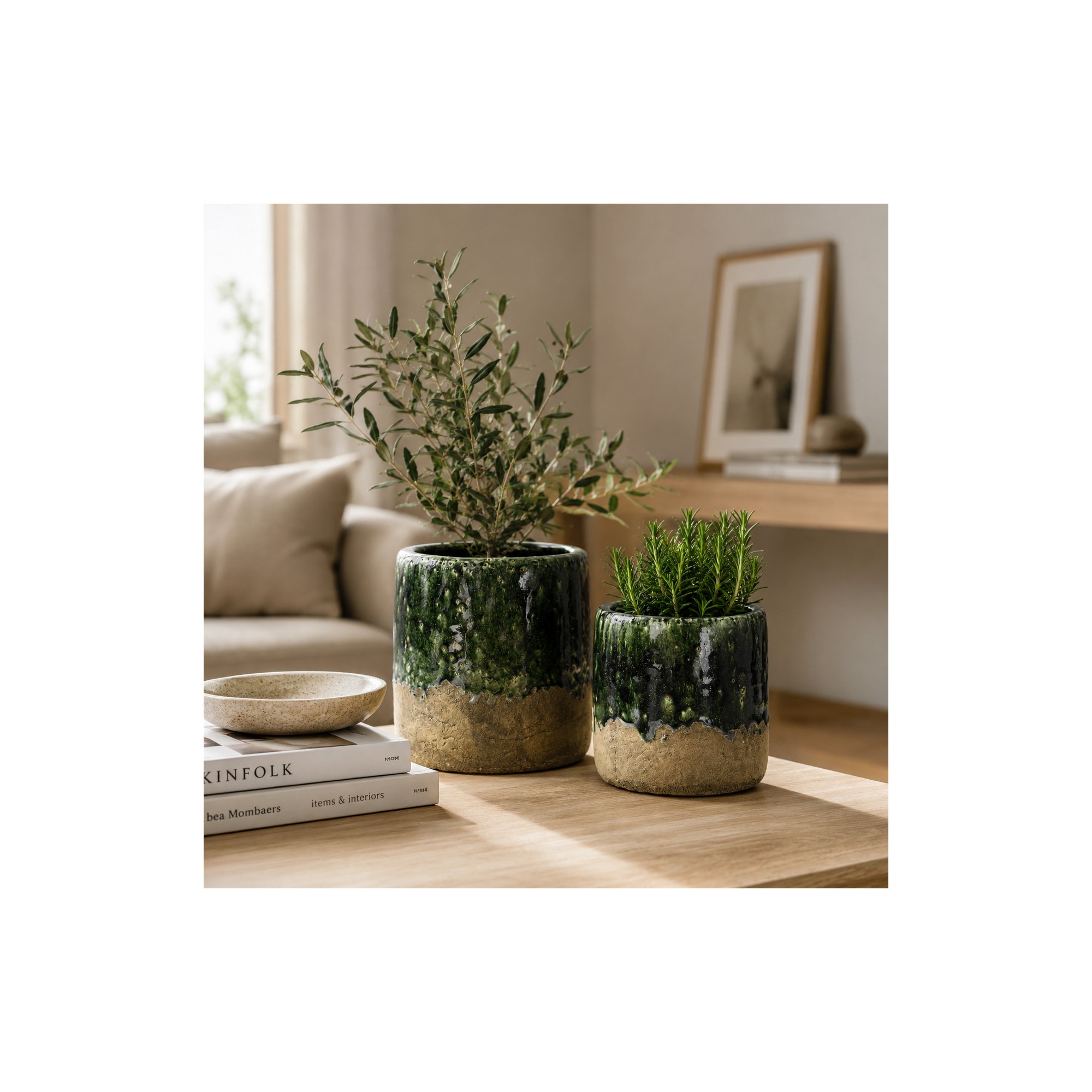 Giulia Grillo Vaso Moss - Verde Cemento - S