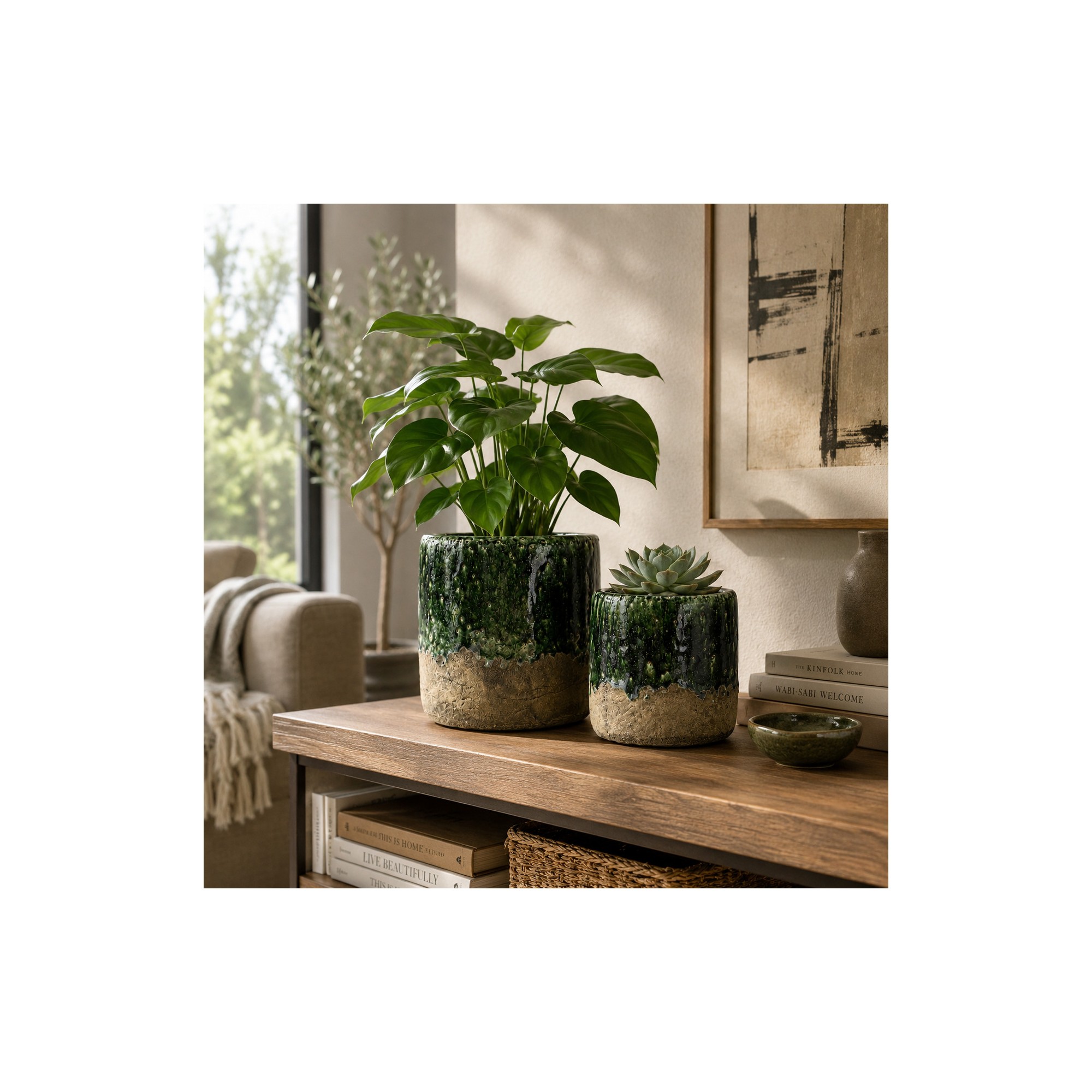Giulia Grillo Vaso Moss - Verde Cemento - S