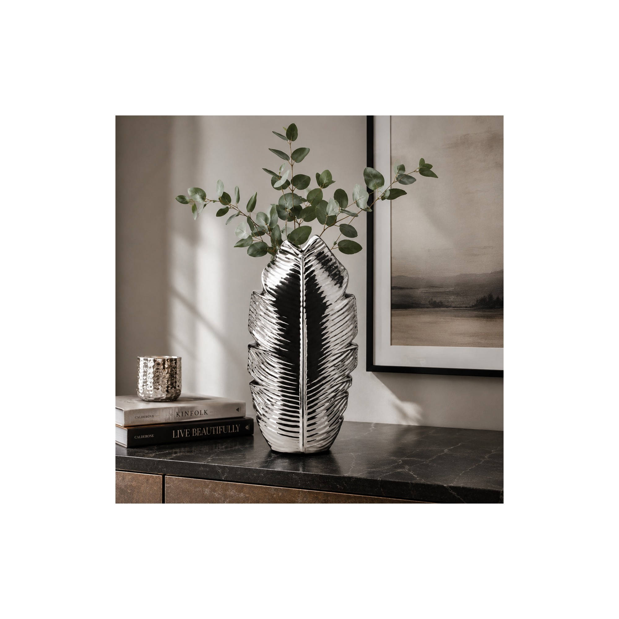  Vaso Leaf Silver