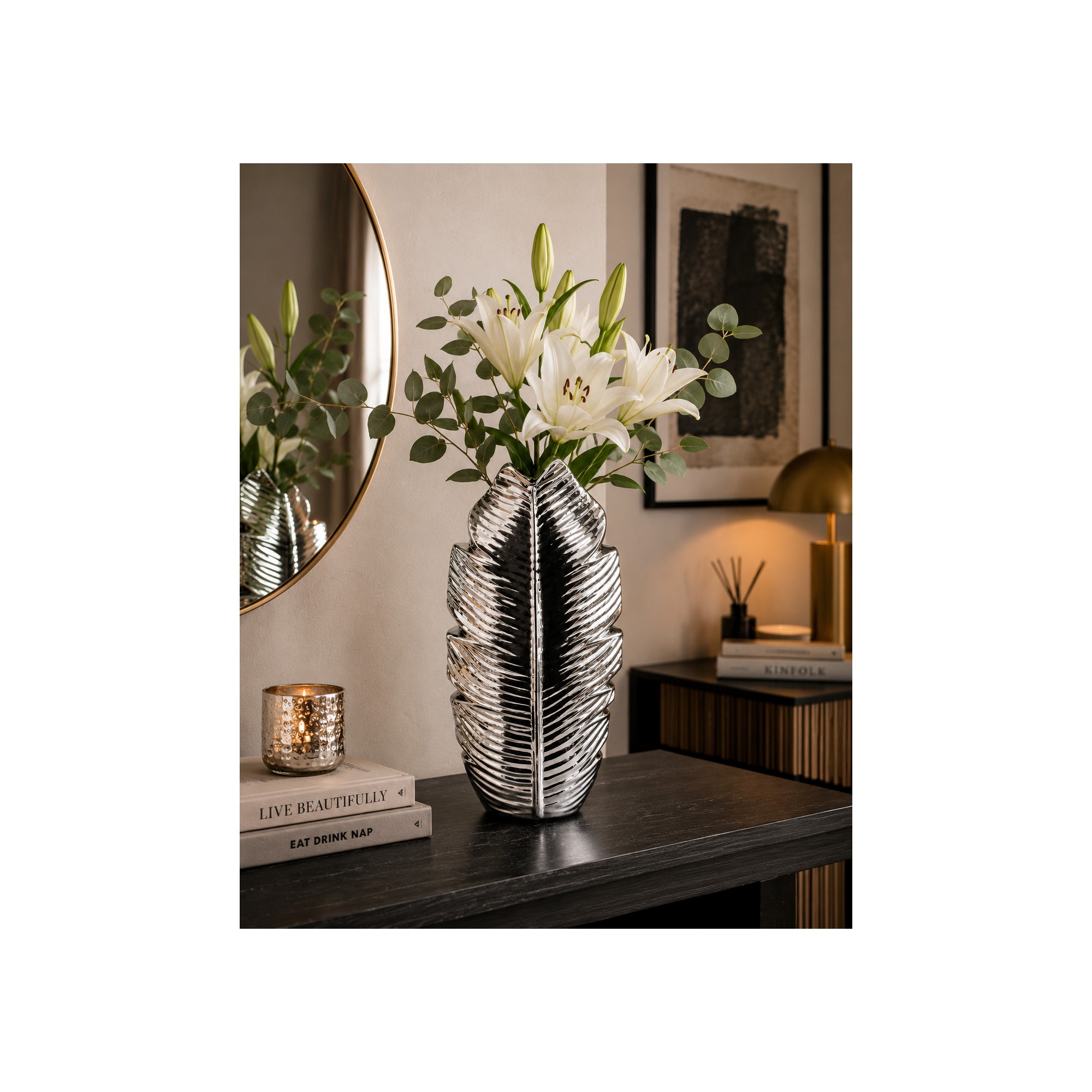  Vaso Leaf Silver