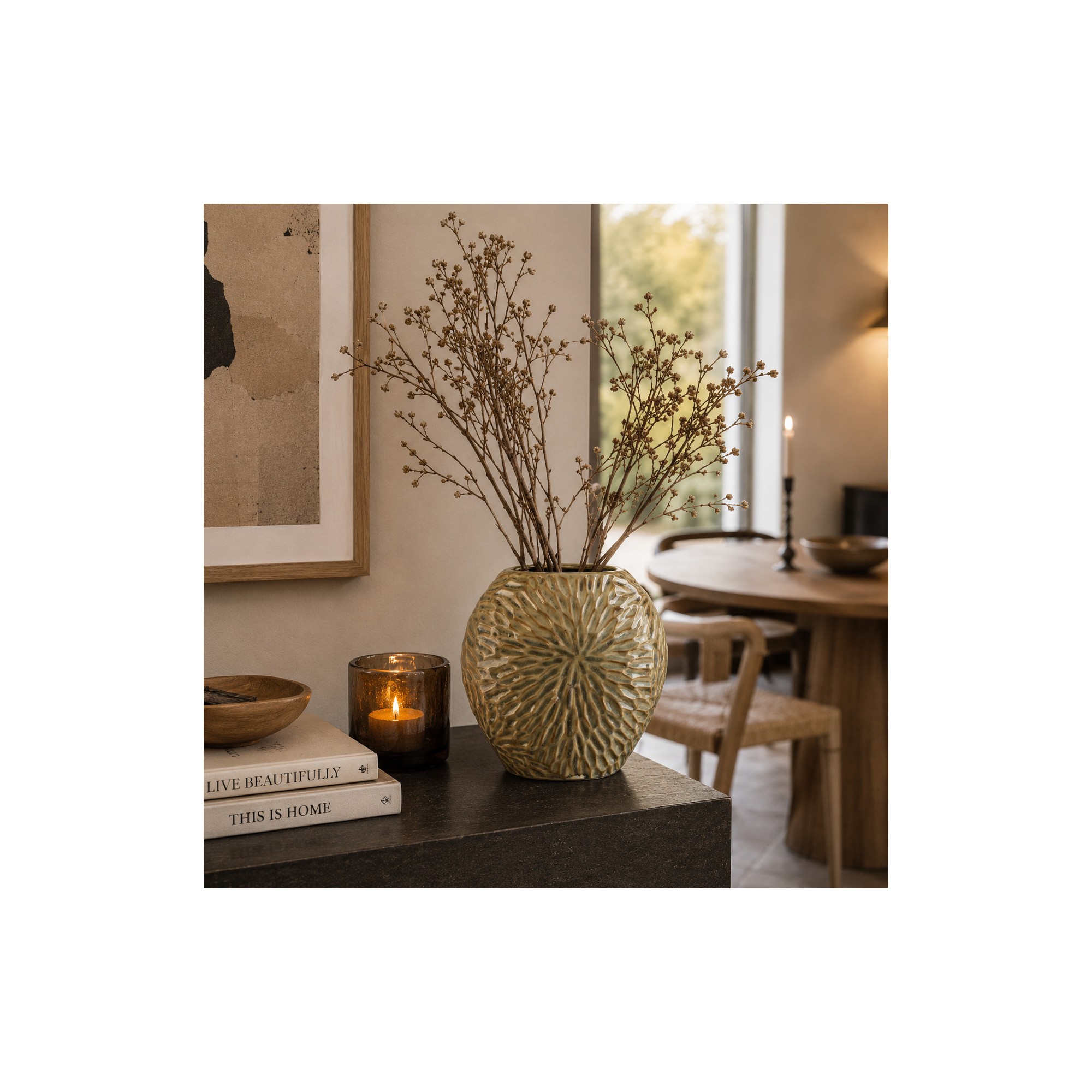 Giulia Grillo YARINE Vaso 20x10x20cm beige