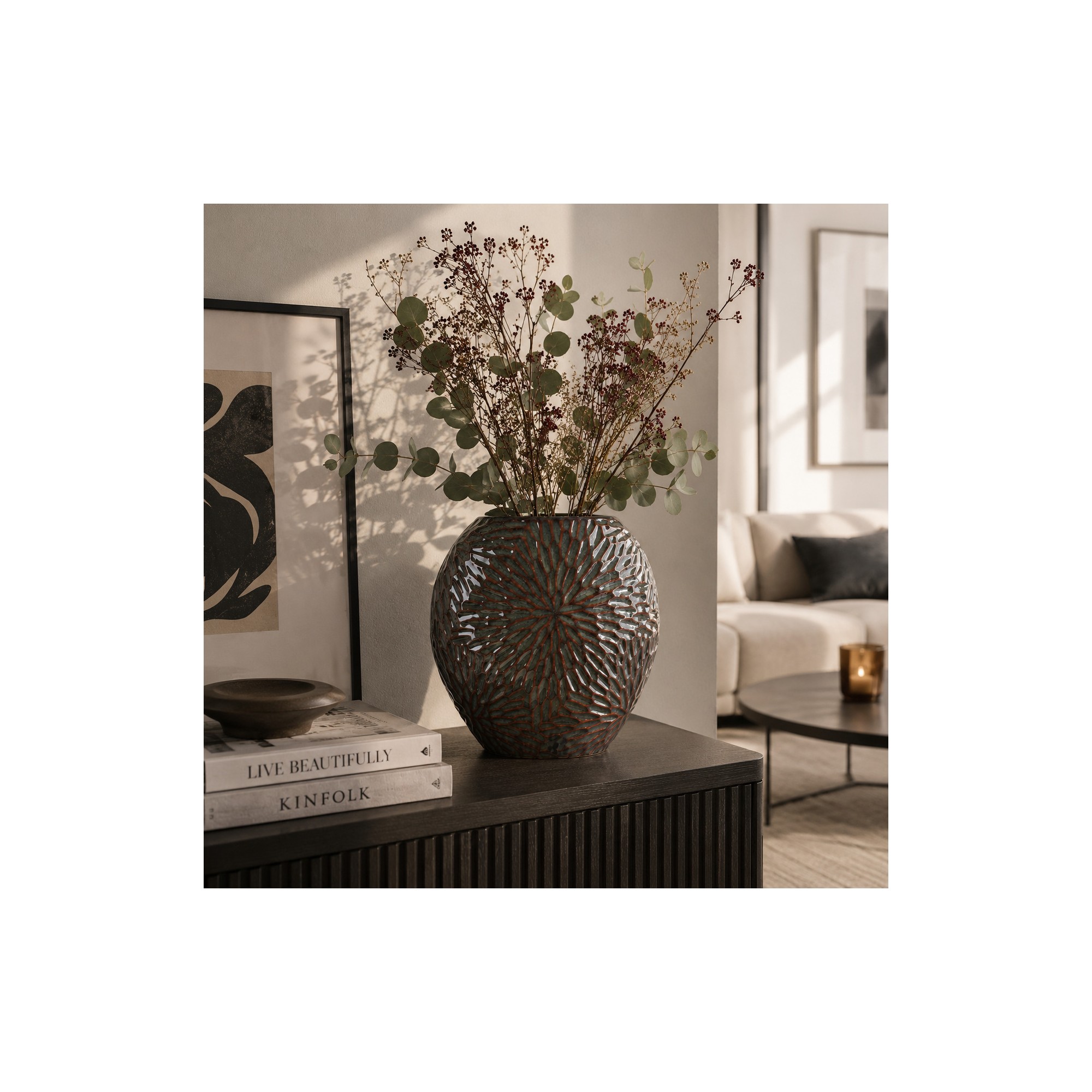 Giulia Grillo YARINE Vaso 25x12x26cm viola