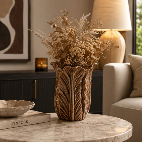 LETTU Vaso 16x16x20cm foglie en