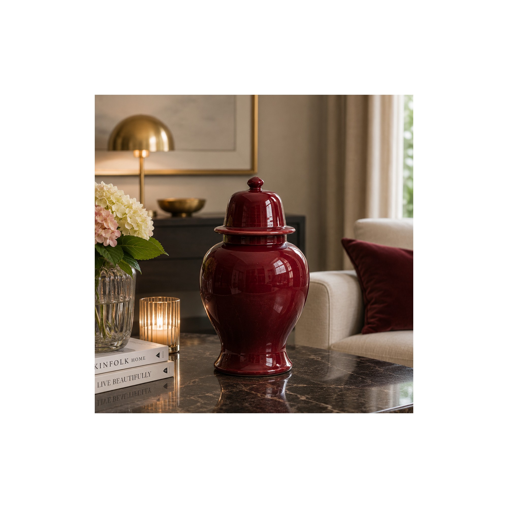 Giulia Grillo Vaso Tempio in Ceramica Vino