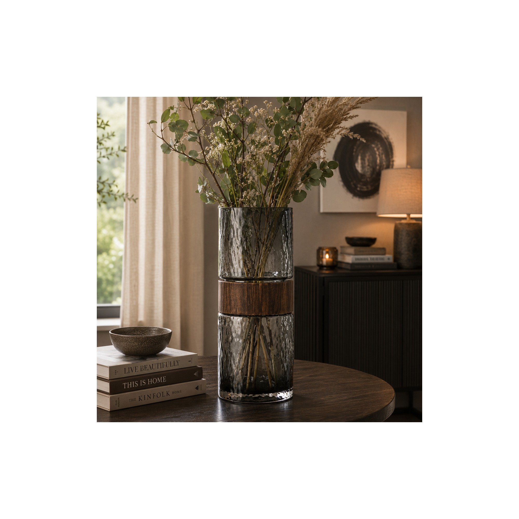 Giulia Grillo VASO THE WOOD YOU BE MINE GRIGIO SCURO M