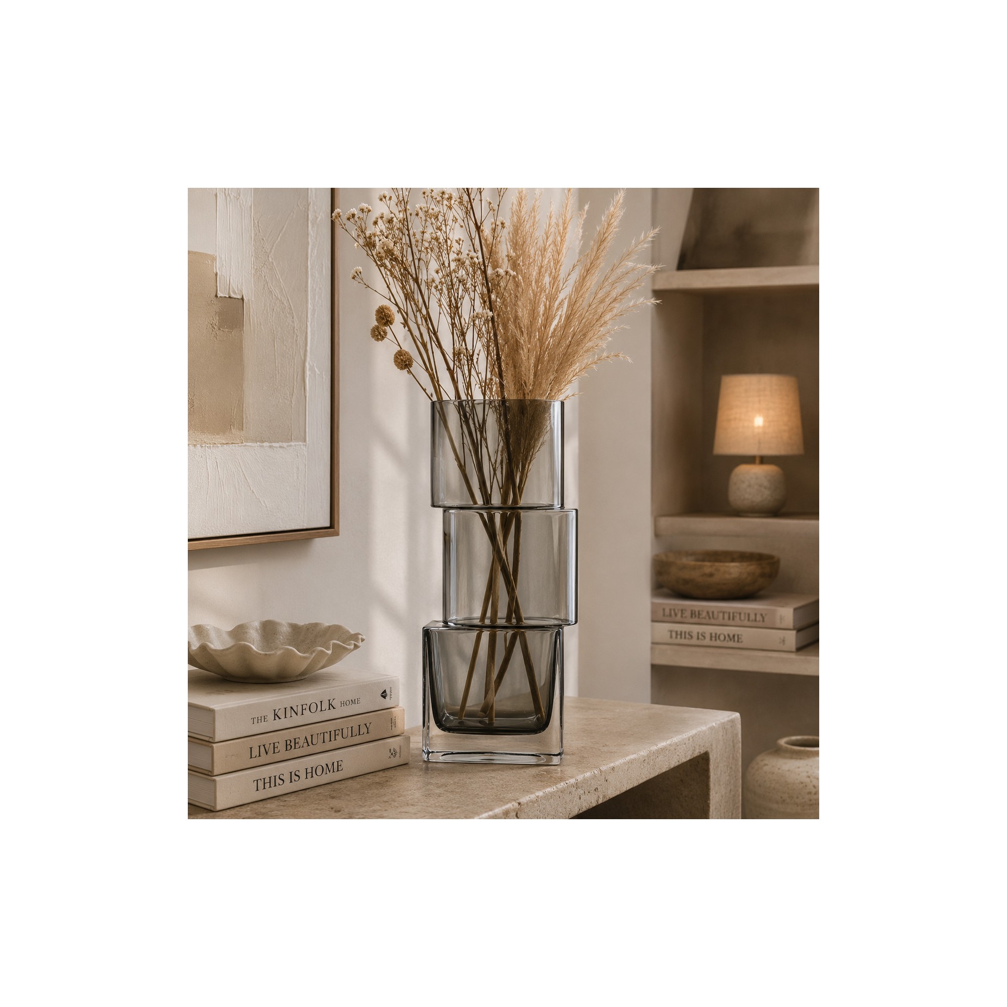 Giulia Grillo VASO THE RUMMIKUB  GRIGIO SCURO  L