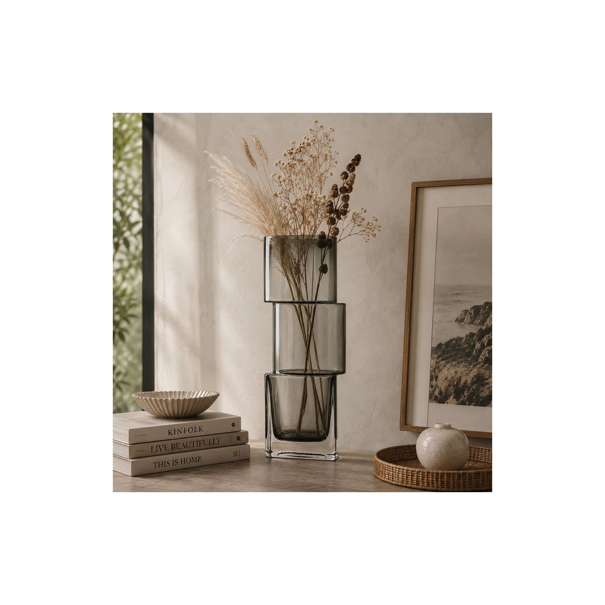 Giulia Grillo VASO THE RUMMIKUB  GRIGIO SCURO  L