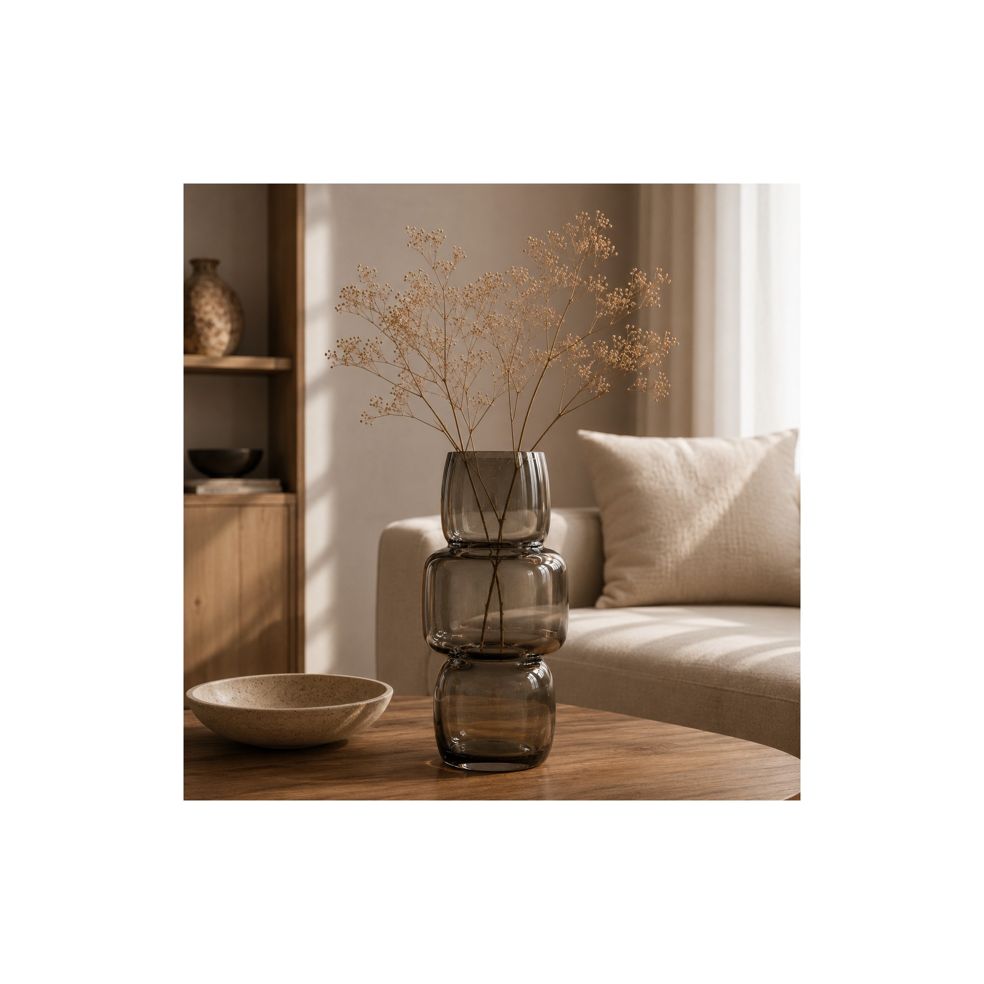 Giulia Grillo Vaso Cubes grigio scuro L
