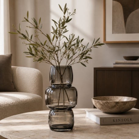 Vaso Cubes grigio scuro L