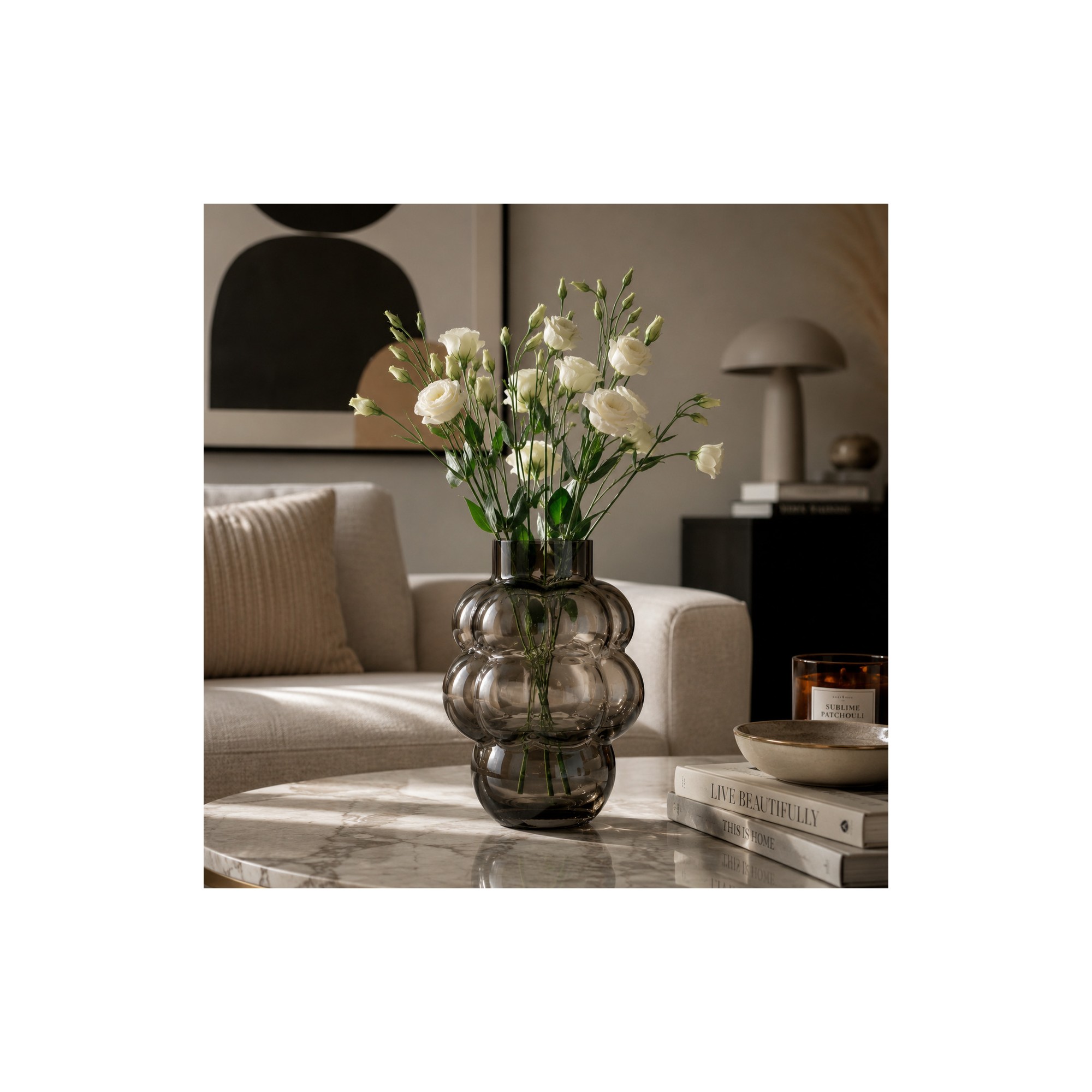 Giulia Grillo VASO GRAPPOLO GRIGIO SCURO M
