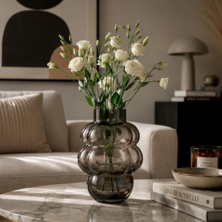 VASO GRAPPOLO GRIGIO SCURO M