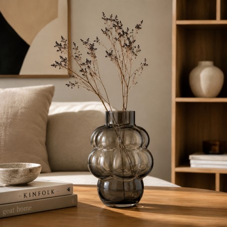 VASO GRAPPOLO GRIGIO SCURO M