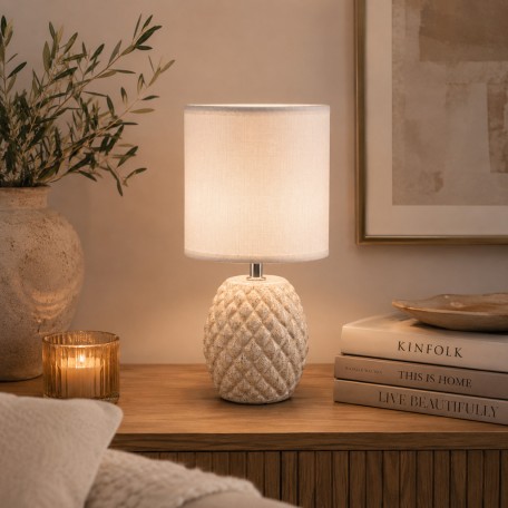 Lampada da tavolo PIGNA BEIGE 10x14x28,5cm