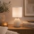 Lampada da tavolo PIGNA BEIGE 10x14x28,5cm