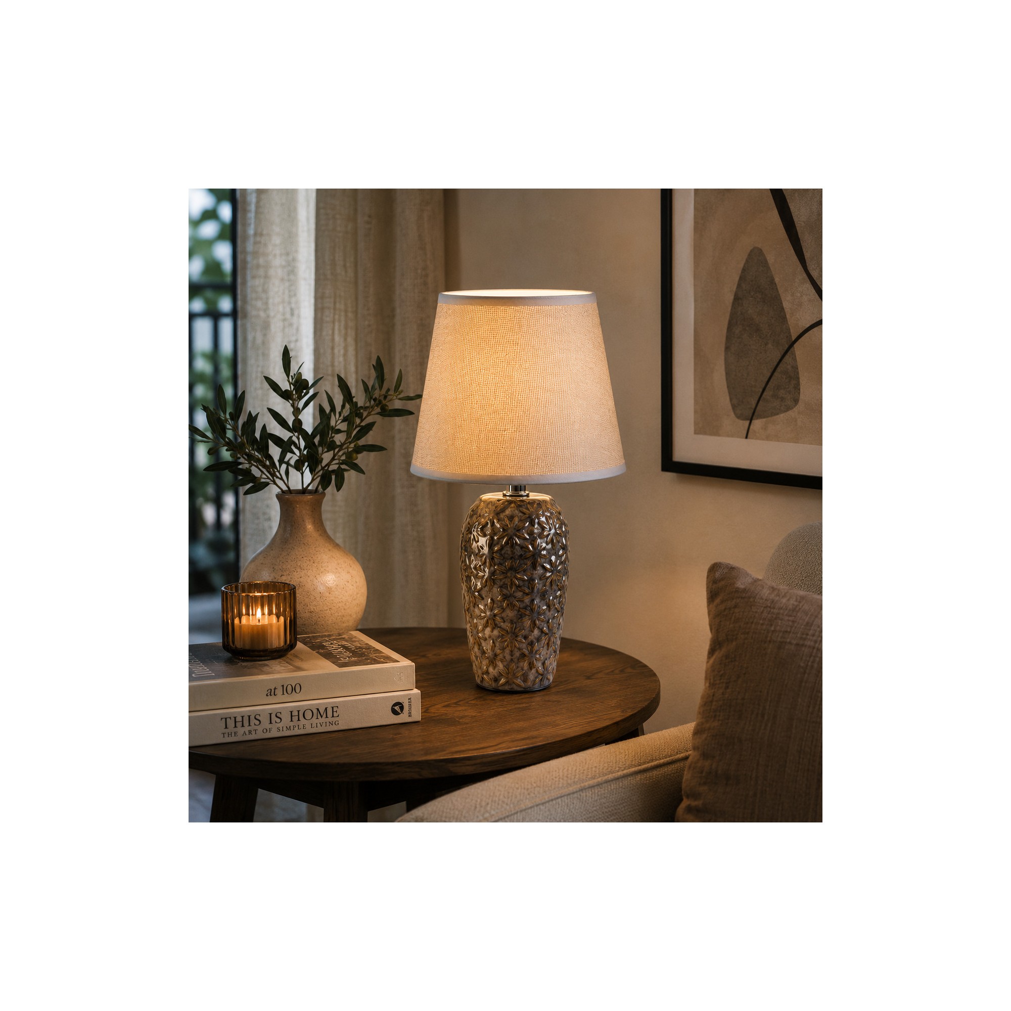  LETI RUSTIC Lampada da tavolo 9x9x31cm
