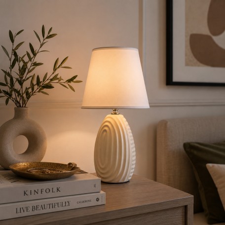 Lampada da tavolo LETI BEIGE 22cm x 11cm x 10cm