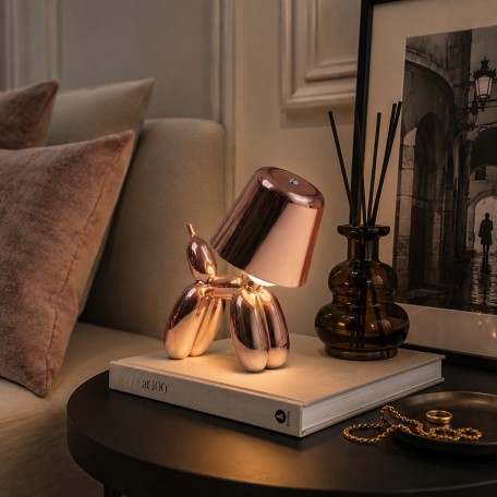 Lampada da tavolo LED Balloon Dog Oro Rosa