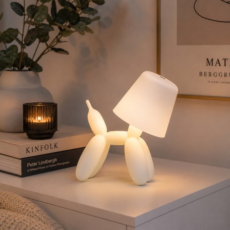 Lampada da tavolo LED Balloon Dog Bianca
