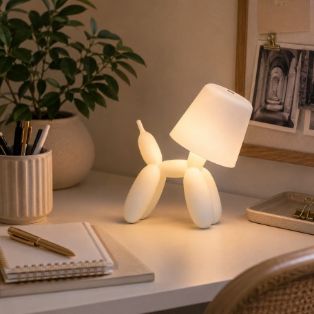 Lampada da tavolo LED Balloon Dog Bianca