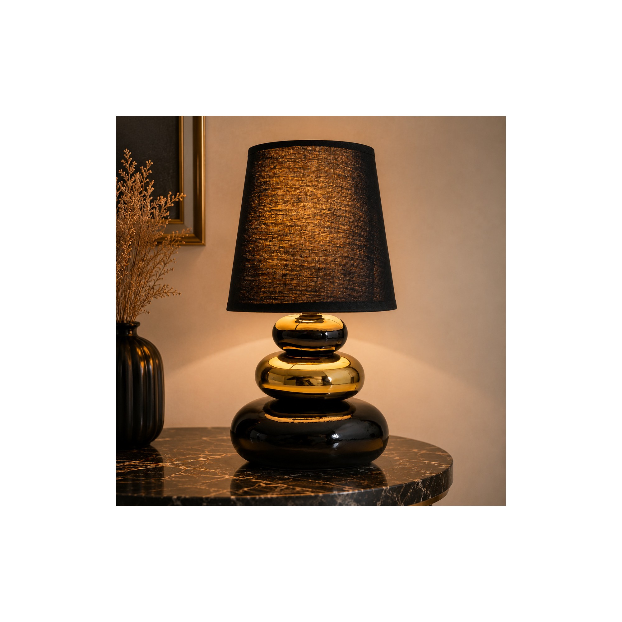 Giulia Grillo Lampada da tavolo in ceramica "Stoney" 31cm