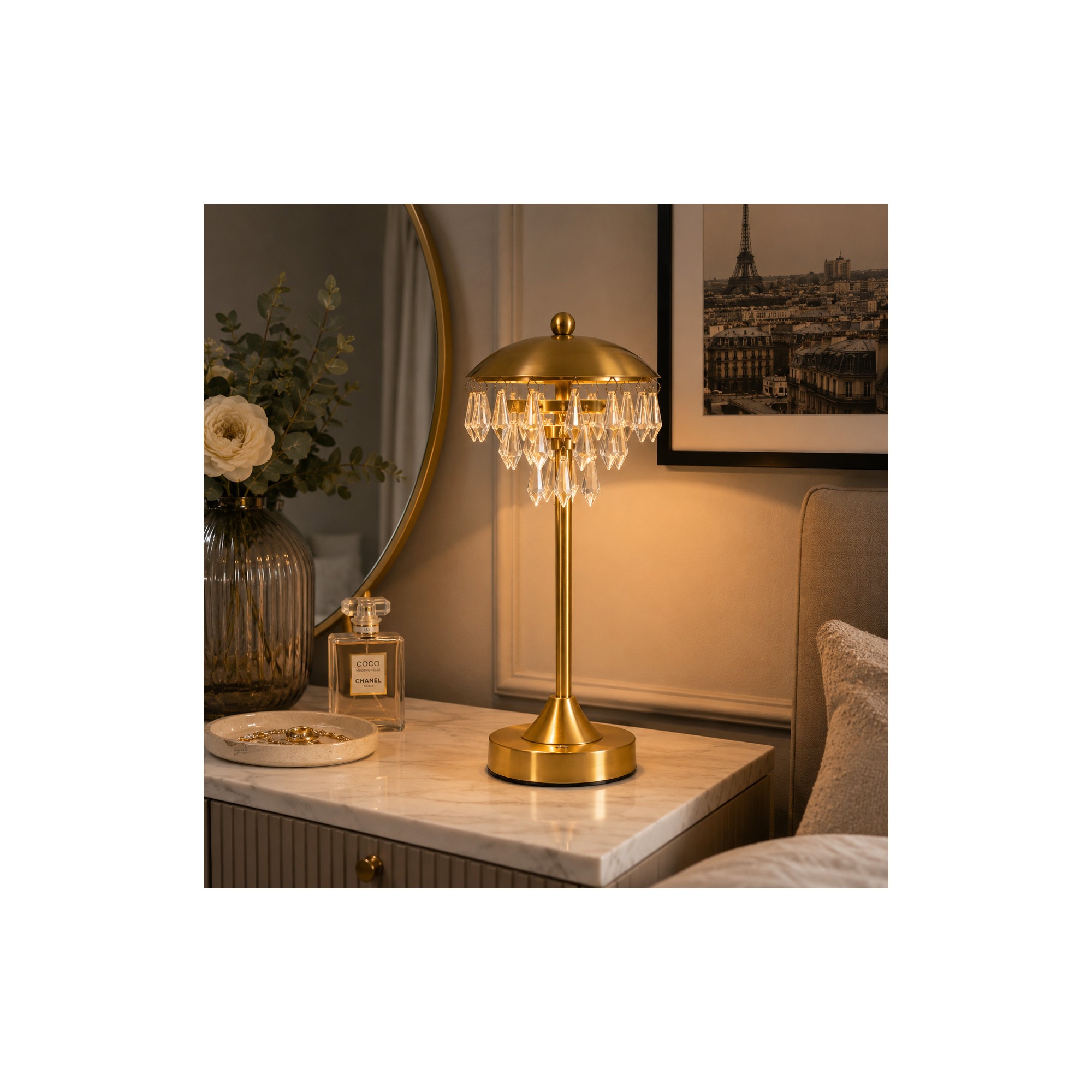 Giulia Grillo La Lampada Da Tavolo Led Chandelette