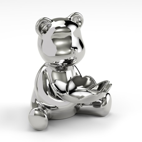 Object holder design Bear Silver Object holder design Bear Silver