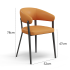Silla de diseño tradicional naranja
