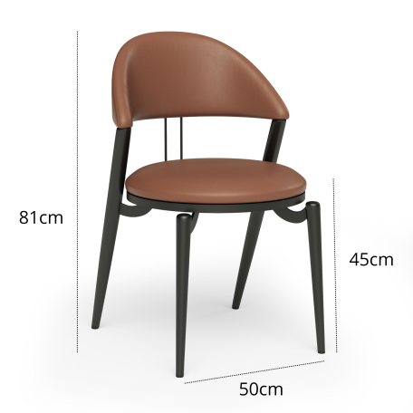 Sedia Il Ricordo Brown Sedia di design Sedia Il Ricordo Brown Sedia di design