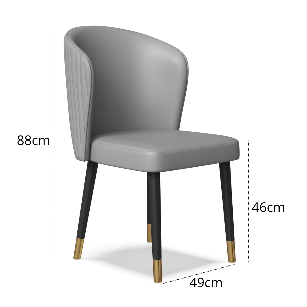 Giulia Grillo Der Prunkvolle Grey Stuhl Design-Stuhl